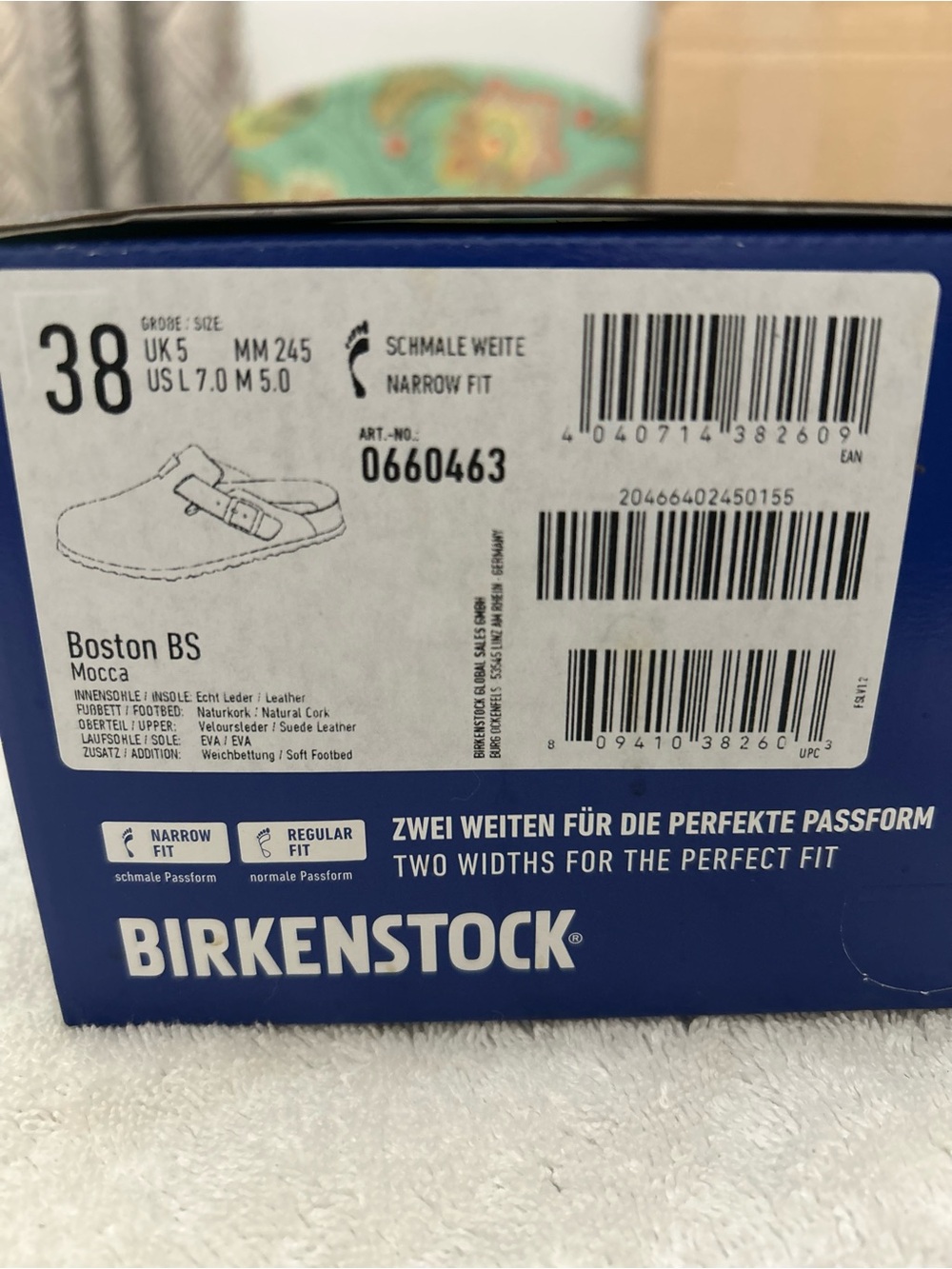 Birkenstock Bostons Soft Footbed in Mocha sz 38N - Picture 6 of 8